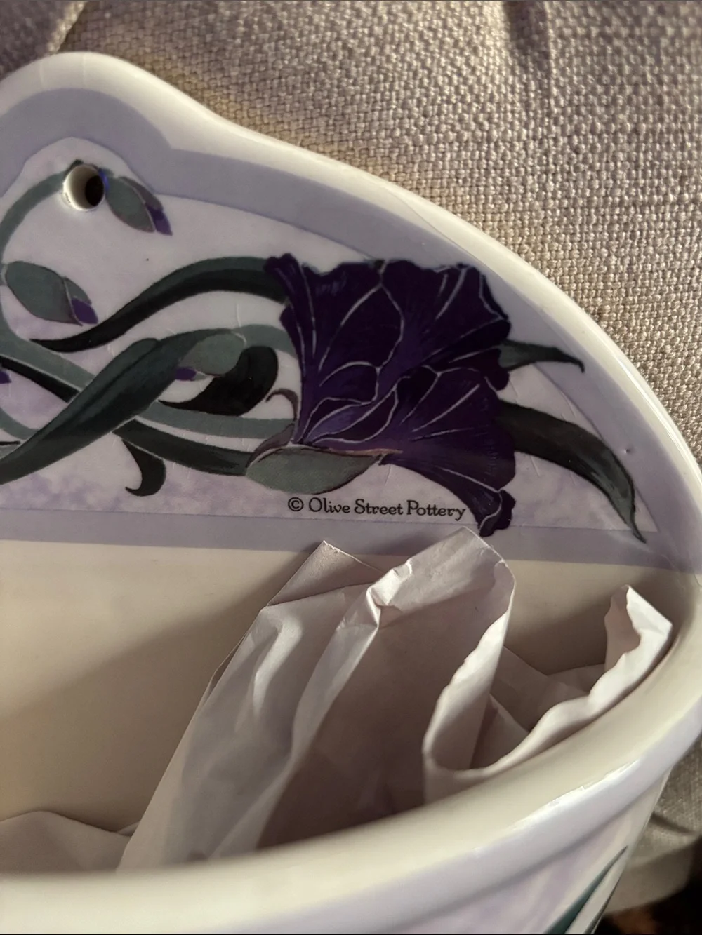 Olive Street Pottery Wall Pocket Vase - European Design